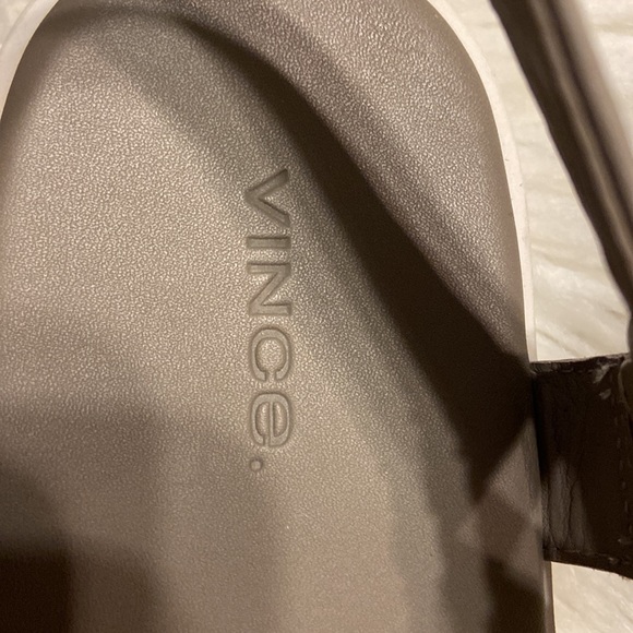 VINCE Sandals size 9 excellent condition color dark gray see all pictures - Picture 2 of 16